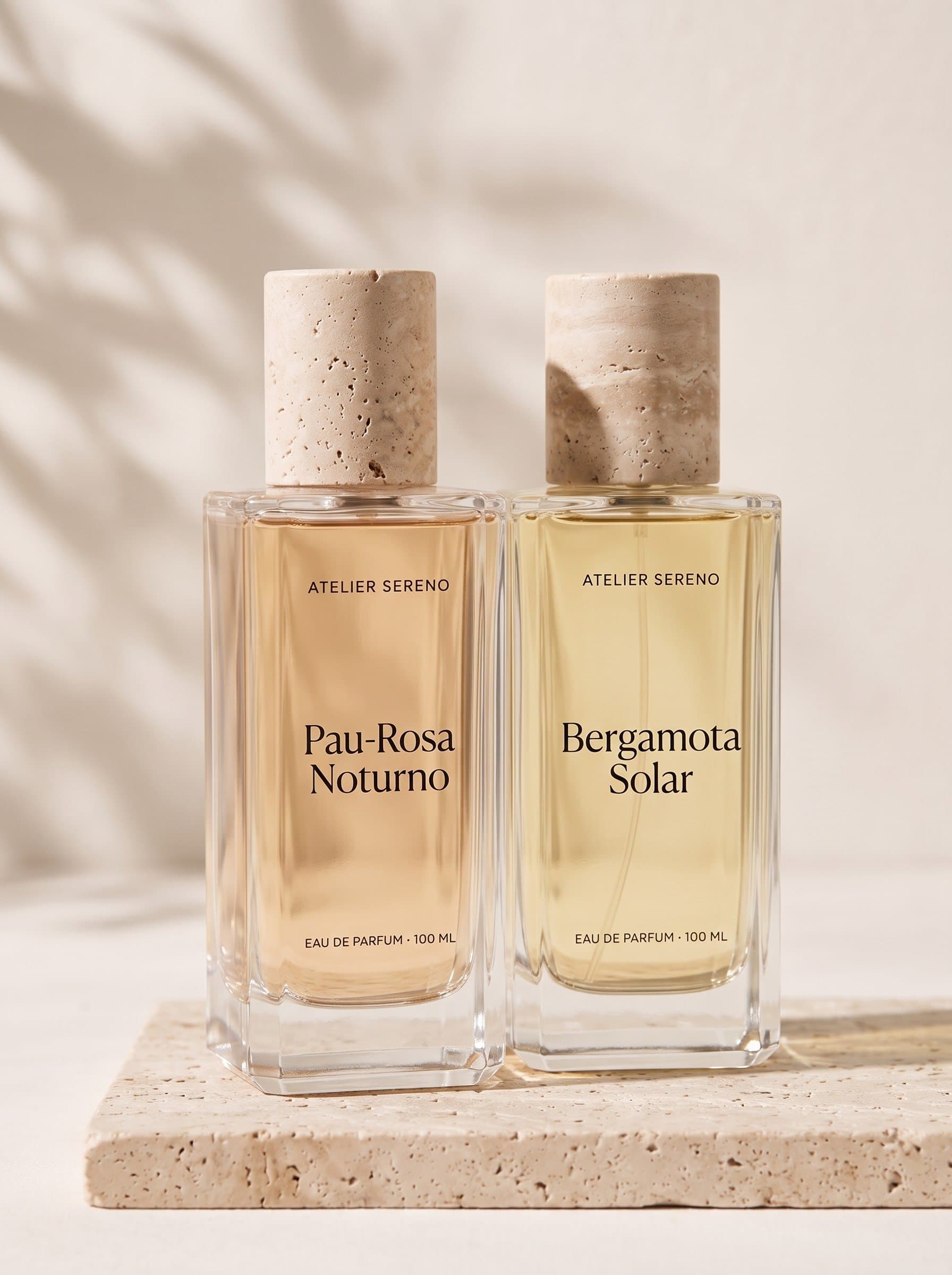 Duas fragrâncias lado a lado